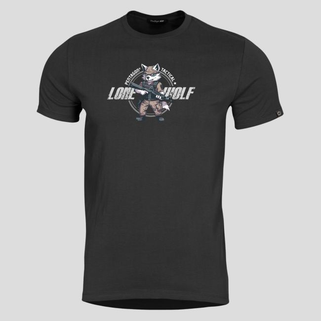 T-shirt Ageron Lone Wolf - Preto - Pentagon