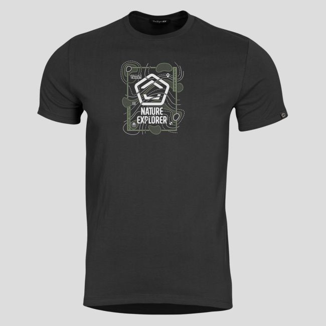 T-shirt Ageron Nature Explorer - Schwarz - Pentagon