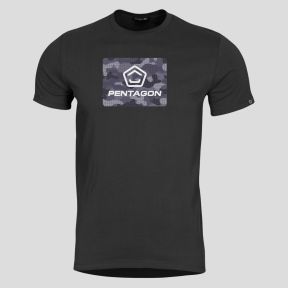 T-shirt Ageron Spot Camo - Noir - Pentagon