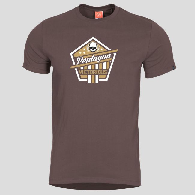 Ageron T-Shirt Victorious Terra Brown - Pentagon