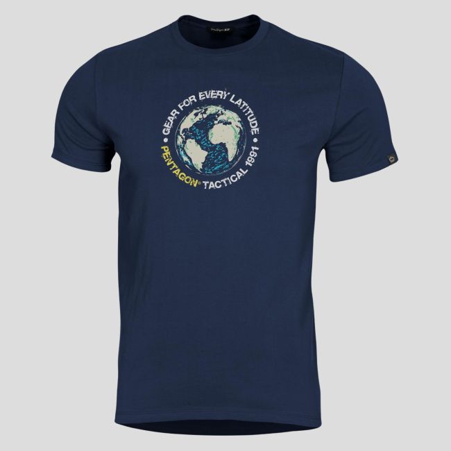 T-shirt Globe - Bleu Nuit - Pentagon
