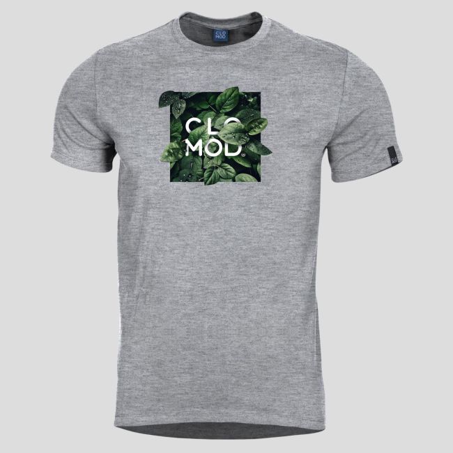 T-Shirt Leaves - Gris Chiné - CloMod