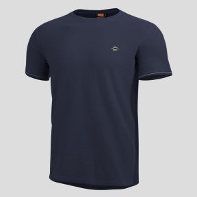 T-Shirt Levantes Rundhalsausschnitt mit Biesen - Marineblau - Pentagon