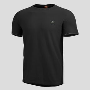 T-Shirt Levantes col rond avec liserés - Noir - Pentagon