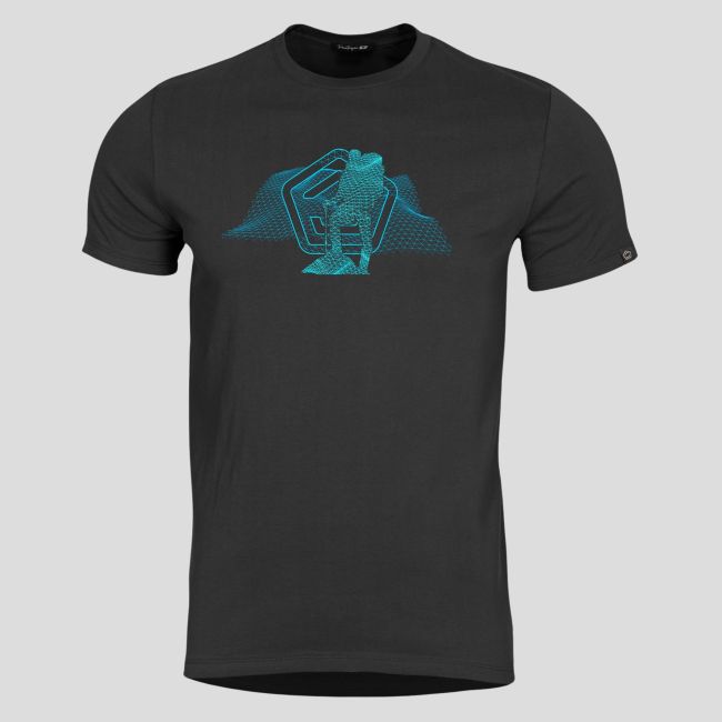 T-shirt Wireframe - Zwart - Pentagon