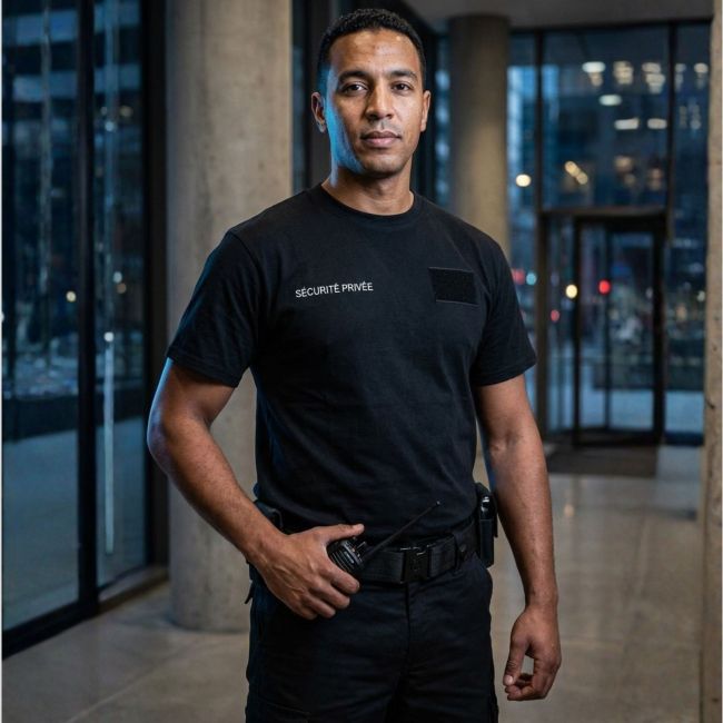T-shirt retroriflettente Sicurezza Privata - Nero - Patrol Equipement