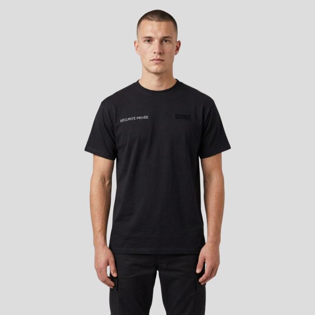 Camiseta retrorreflectante Seguridad Privada - Negro - Patrol Equipement