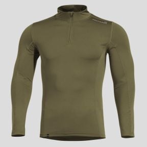 T-shirt thermique Pindos 2.0 1/2 zip - Vert Olive - Pentagon