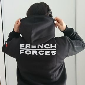 Kapuzenpullover French Forces Schwarz - Ares