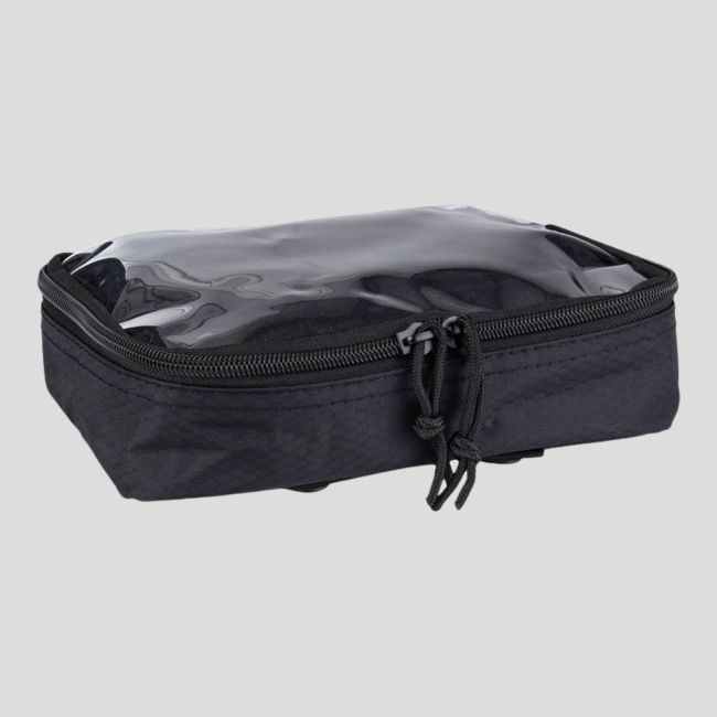 Transparente Molle-Aufbewahrungstasche 23x16cm - Schwarz - 101 Inc
