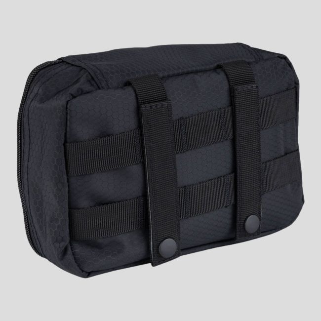 Transparante Molle opbergzak 23x16cm - Zwart - 101 Inc