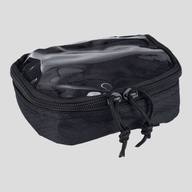 Transparente Molle-Aufbewahrungstasche 15x12cm - Schwarz - 101 Inc