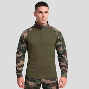 Chemise de combat type UBAS coton vert armée et Camo CE - Patrol Equipement