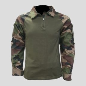 Chemise de combat type UBAS coton vert armée et Camo CE - Patrol Equipement