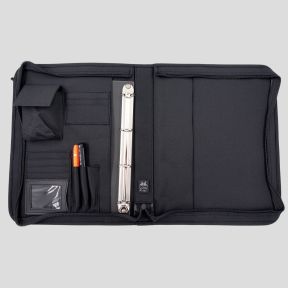 Classeur militaire A4 en polyester - Noir - OPEX
