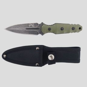 Couteau de botte (lame 10cm) avec étui - Vert Olive - OPEX