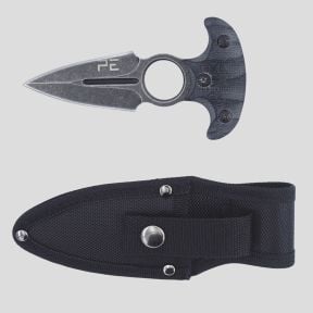 Couteau de combat Tactical (lame 8cm) avec étui - Noir - OPEX