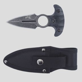 Taktyczny nóż bojowy (ostrze 8cm) z etui - Czarny - OPEX