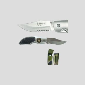 Couteau Rangers (lame 8,5cm) avec badge Légion Étrangère et étui - Camo CE - OPEX