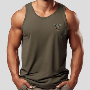 Besticktes Trägershirt Fremdenlegion 2°REP - Oliv Grün - OPEX