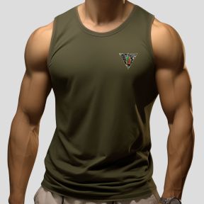 Cooldry Trägershirt Stickerei Légion Étrangère 2°REP - Oliv Grün - OPEX