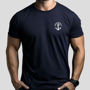 T-shirt sitodruk Marine Nationale - Granatowy - OPEX