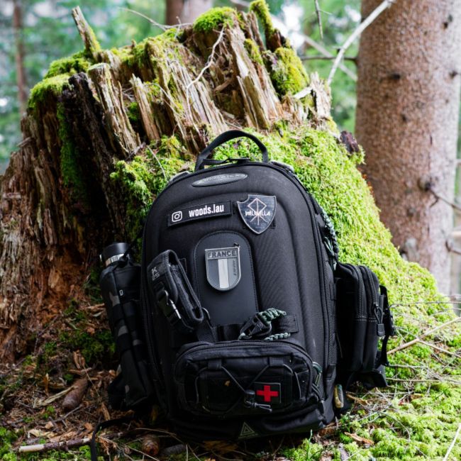 Geformter Rucksack MATT 19L - Full Black - Dimatex