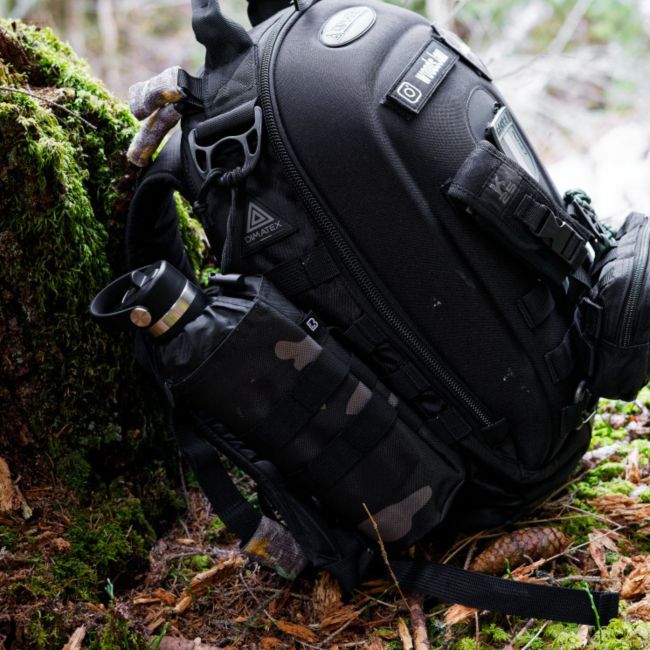 Porte Bouteille Noir Camo - Brandit
