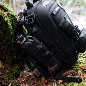 Uchwyt na Butelkę Czarny Camo - Brandit
