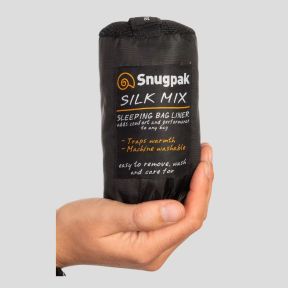 Doublure en soie pour sac de couchage - Noir - Snugpak