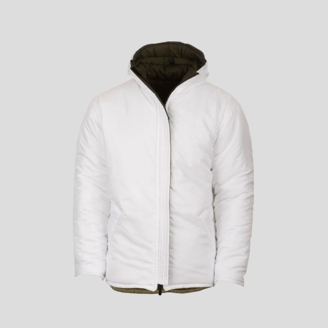 Isolierjacke SJ12 (bis -20°C) wendbar - Oliv/Weiß - Snugpak