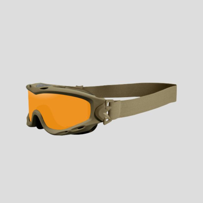 Máscara de protección balística Spear (kit 3 lentes Gris/Incoloro/Oxidado) - Tan - Wiley X