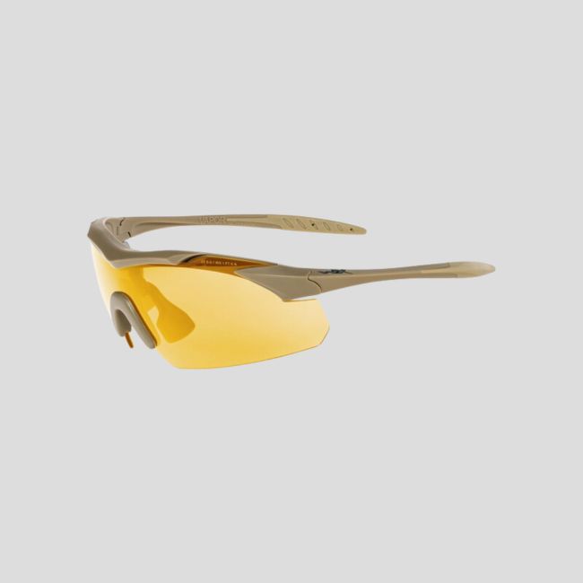 Óculos de proteção balística Vapor (kit 3 lentes Cinzento/Incolor/Enferrujado) - Tan - Wiley X