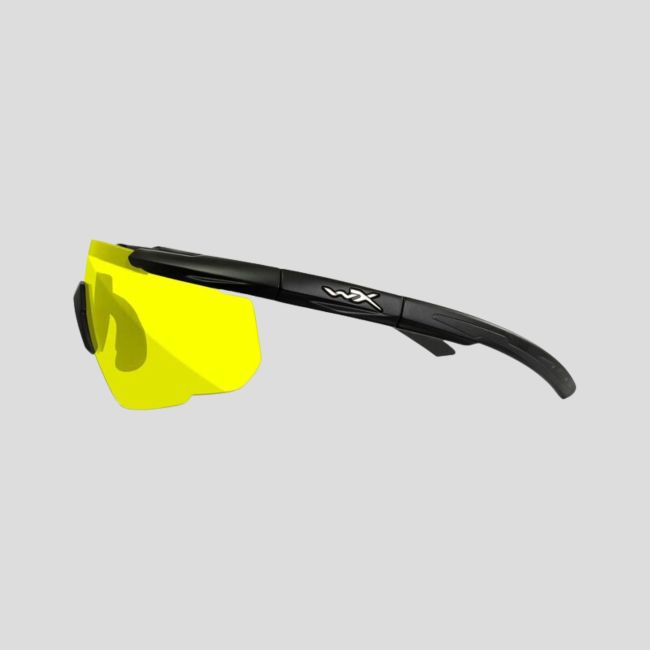 Ballistische Schutzbrille Saver Advanced (Gelbes Glas) - Schwarz - Wiley X