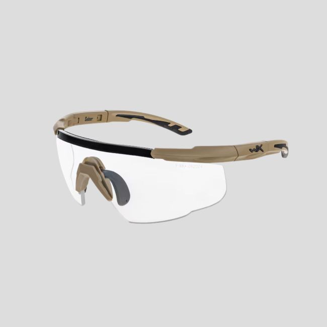 Ballistische Schutzbrille Saber Advanced (3-Gläser-Set Grau/Klar/Rostbraun) - Tan - Wiley X