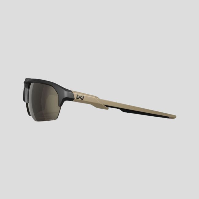 Lunettes de protection balistique Jakl (verres Captivate™ miroirs Gris Tungstène) - Noir/Tan - Wiley X