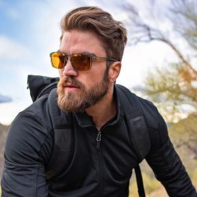 Óculos de sol Alfa (lentes Captivate™ polarizadas e espelhos Bronzeados) - Verde-Oliva Transparente - Wiley X