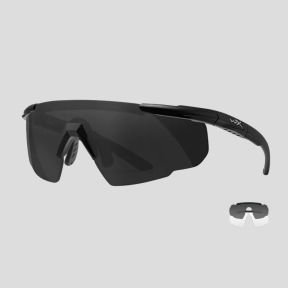 Gafas de protección balística Saber Advanced (kit 2 lentes Gris/Incoloro) - Negro - Wiley X