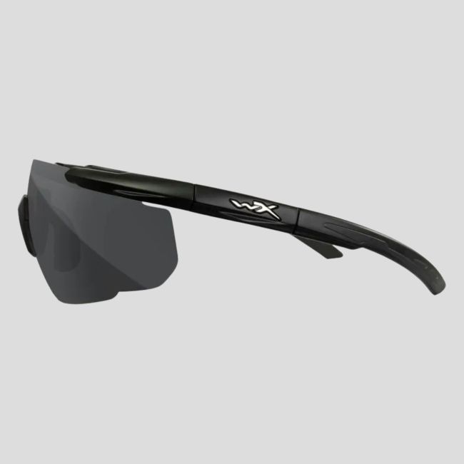 Balistyczne okulary ochronne Saber Advanced (zestaw 2 soczewek Szare/Bezbarwne) - Czarny - Wiley X