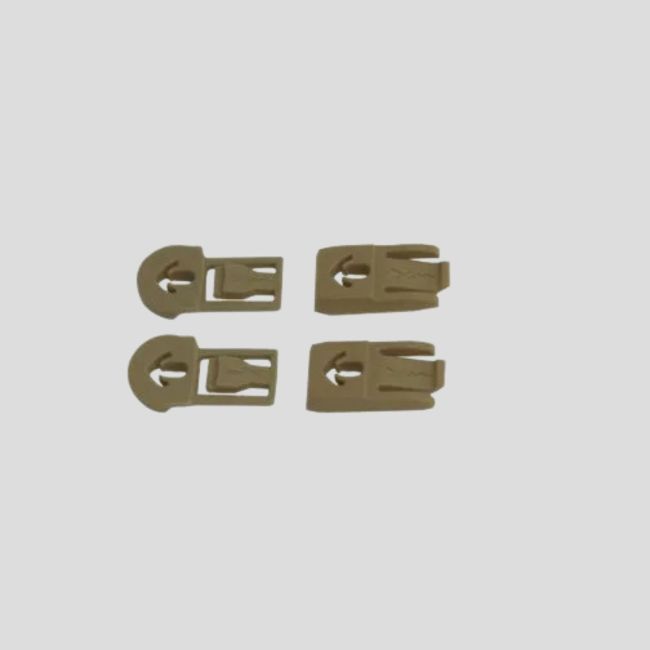 Boucles de remplacement pour système d'attache sur casque ARC Rail pour masque Spear/Nerve - Tan - Wiley X