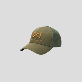 Czapka trucker z logo Tan - Oliwkowa Zieleń - Wiley X
