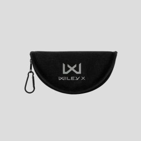 Étui zippé semi-rigide Molle avec mousqueton en métal pour lunettes - Noir - Wiley X