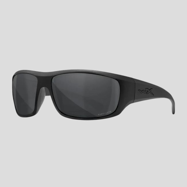 Ballistische Schutzbrille Omega (Captivate™ polarisierte Gläser Grau) - Schwarz - Wiley X