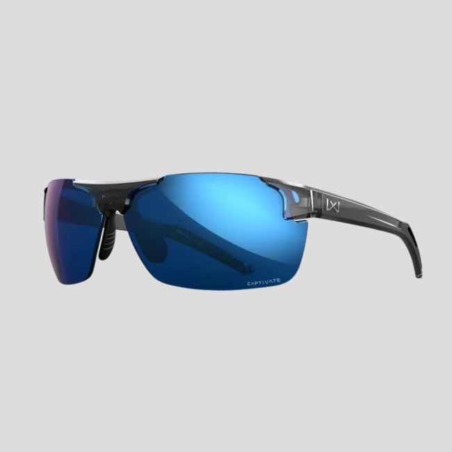 Óculos de proteção balística Prime (lentes Captivate™ polarizadas e espelhos Azuis) - Cinzento Transparente - Wiley X