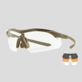 Gafas de protección balística Vapor Comm (kit 3 lentes Gris/Incoloro/Óxido) - Tan - Wiley X