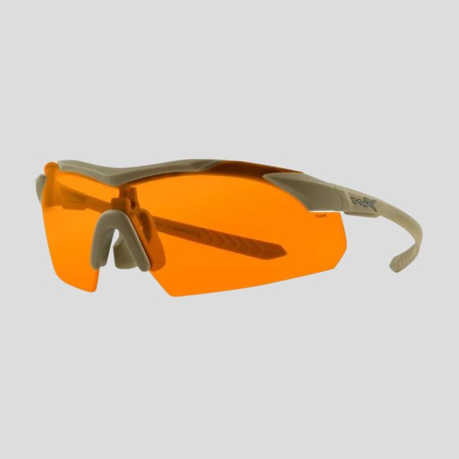 Ballistische Schutzbrille Vapor Comm (3-Gläser-Set Grau/Farblos/Rostbraun) - Tan - Wiley X
