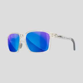 Gafas de sol Alfa (lentes Captivate™ polarizadas y espejos Azules) - Gris Transparente - Wiley X