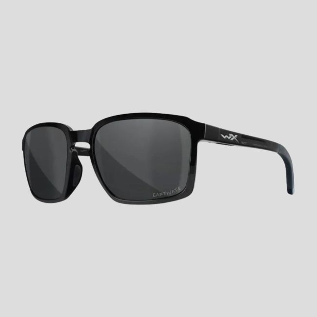 Óculos de sol Alfa (lentes Captivate™ polarizadas Cinza) - Preto - Wiley X