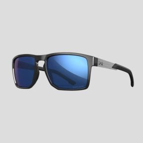 Sonnenbrille Apex (Captivate™ polarisierte Gläser und blaue Spiegel) - Grau/Schwarz - Wiley X