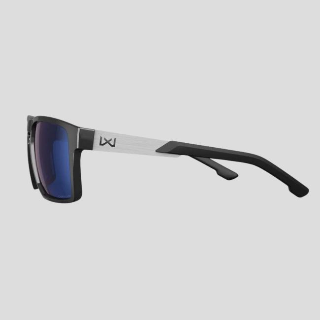 Óculos de sol Apex (lentes Captivate™ polarizadas e espelhos Azuis) - Cinza/Preto - Wiley X